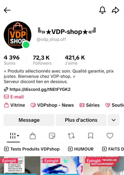 Aperu TikTok VDP SHOP